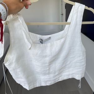Linen crop top